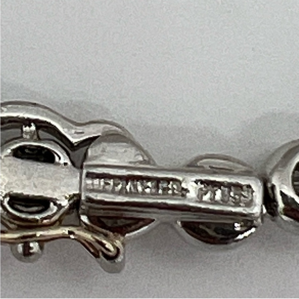 Tiffany & Co. Diamond Tennis Necklace in Platinum, '5.50 CTW' - Picture 5 of 11